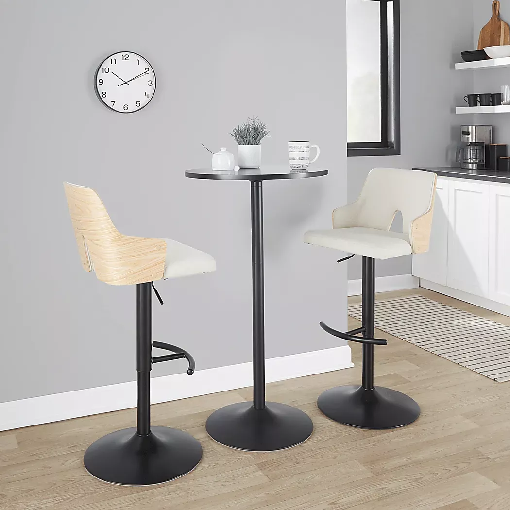ZenniaIIICreamAdjustableBarstool,Setof2 2 ZenniaIIICreamAdjustableBarstool,Setof2