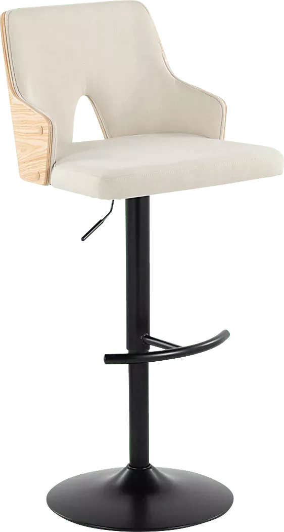 ZenniaIIICreamAdjustableBarstool,Setof2 3 ZenniaIIICreamAdjustableBarstool,Setof2