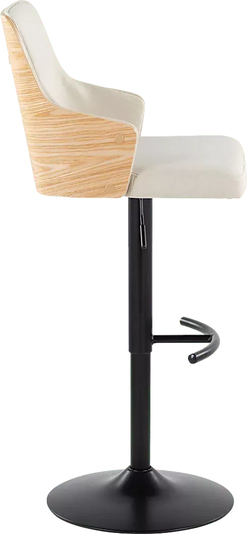 ZenniaIIICreamAdjustableBarstool,Setof2 4 ZenniaIIICreamAdjustableBarstool,Setof2