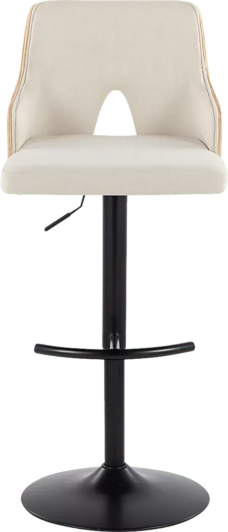 ZenniaIIICreamAdjustableBarstool,Setof2 7 ZenniaIIICreamAdjustableBarstool,Setof2