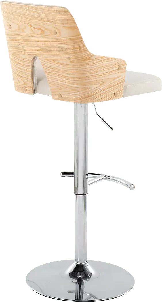 ZenniaIVCreamAdjustableBarstool,Setof2 5 ZenniaIVCreamAdjustableBarstool,Setof2