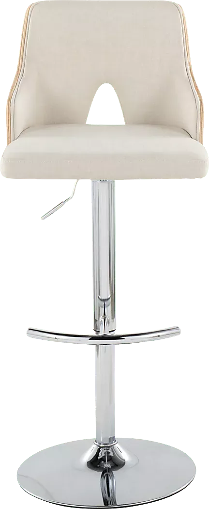 ZenniaIVCreamAdjustableBarstool,Setof2 7 ZenniaIVCreamAdjustableBarstool,Setof2