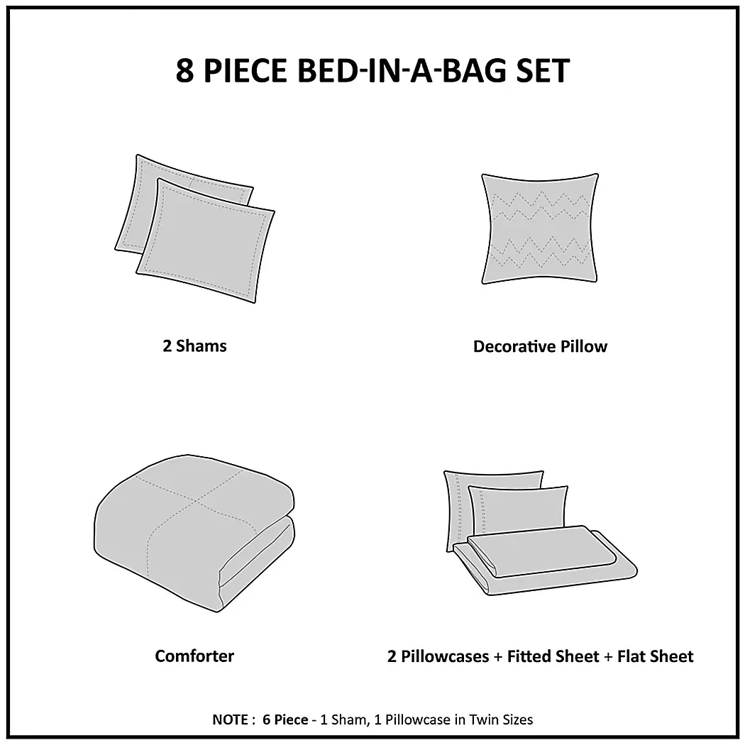 Picayne6PcTwinComforterSet 15 Picayne6PcTwinComforterSet