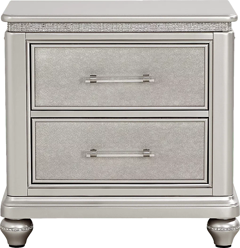 StarletLaneSilver7PcQueenBedroom 10 StarletLaneSilverNightstand