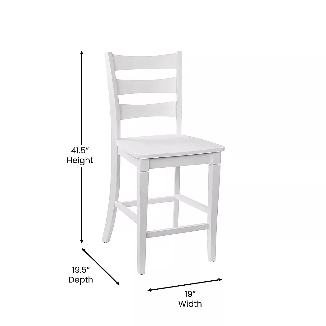MadronaWhiteCounterHeightStool,Setof2 10 MadronaWhiteCounterHeightStool,Setof2