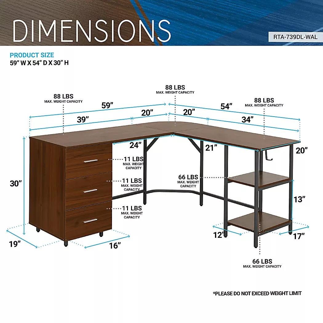MilldesWalnutL-ShapedStorageDesk 4 MilldesWalnutL-ShapedStorageDesk