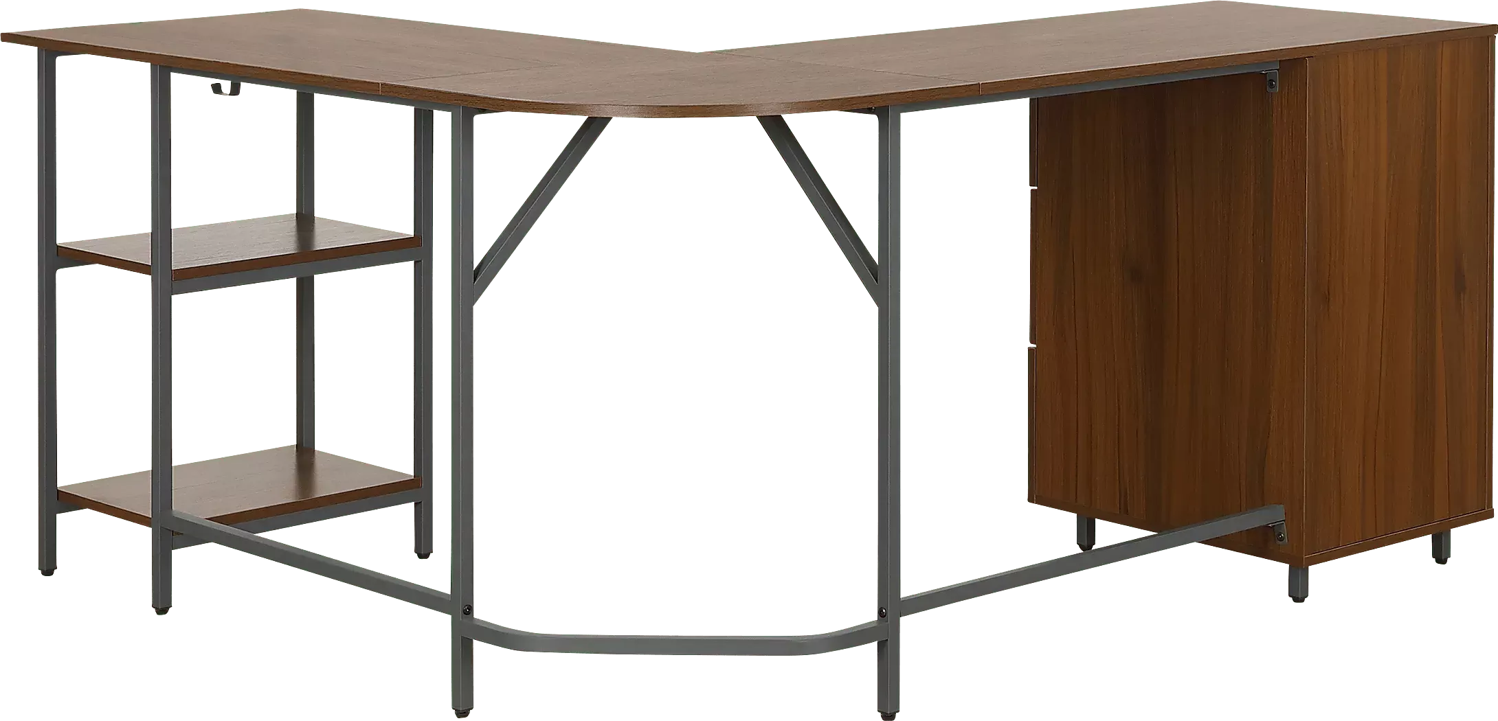 MilldesWalnutL-ShapedStorageDesk 7 MilldesWalnutL-ShapedStorageDesk