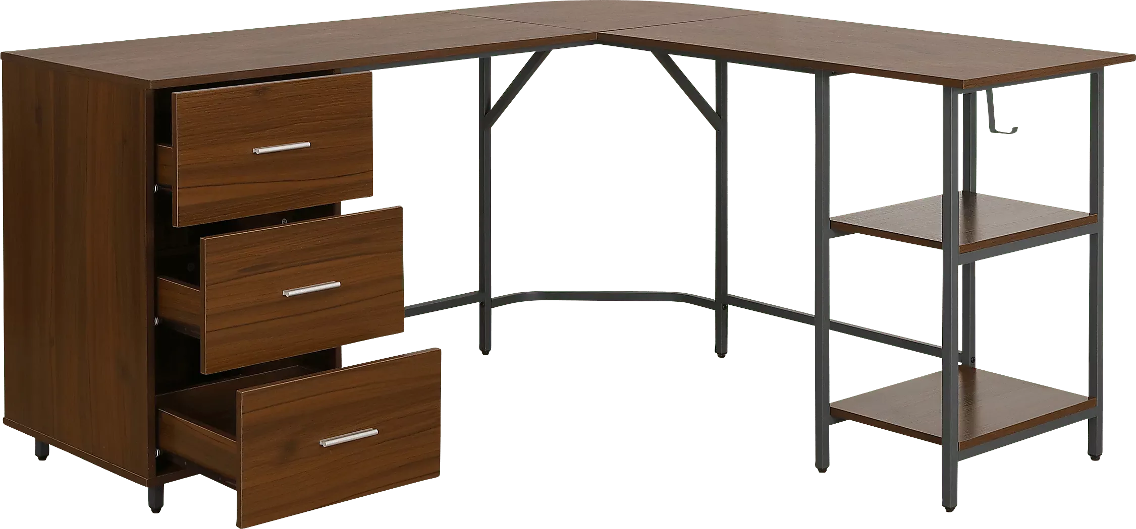 MilldesWalnutL-ShapedStorageDesk 8 MilldesWalnutL-ShapedStorageDesk