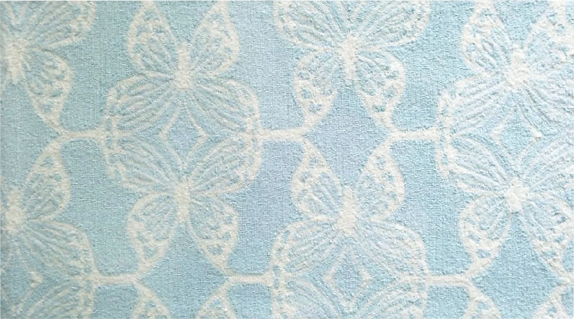 KidsFlickeringButterflyAqua2'8x4'8Rug 1 KidsFlickeringButterflyAqua2'8x4'8Rug