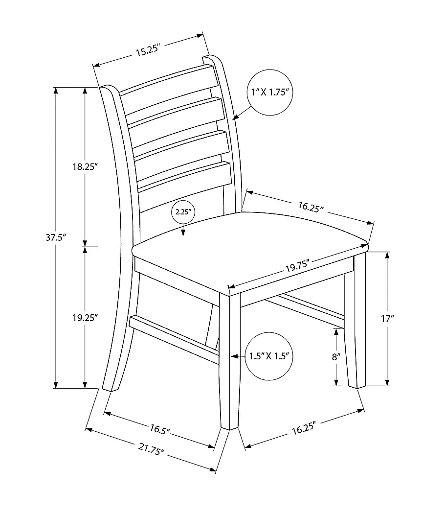 RistauBlackSideChair,Setof2 4 RistauBlackSideChair,Setof2