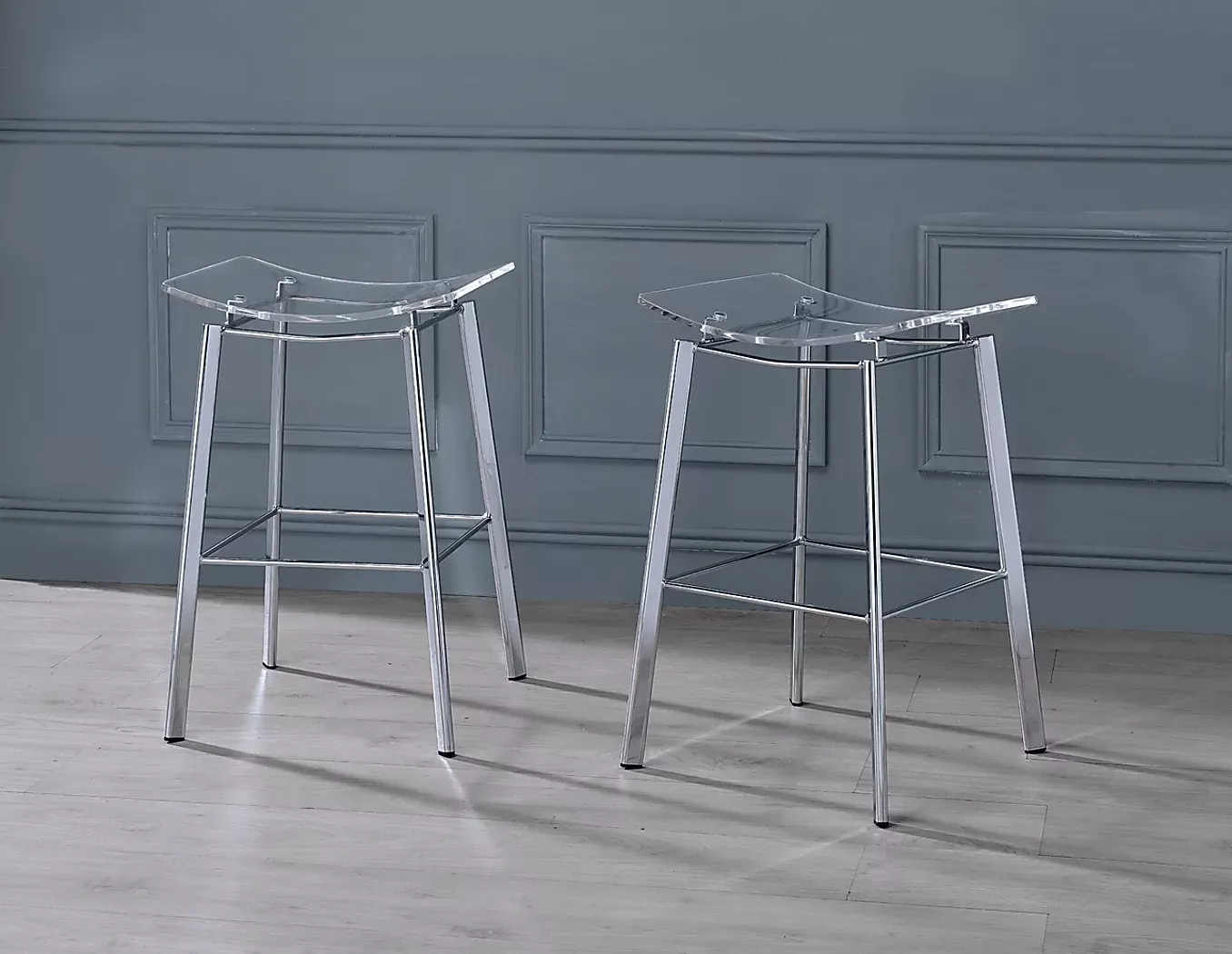 BelribanChromeBarStool,Setof2 2 BelribanChromeBarStool,Setof2