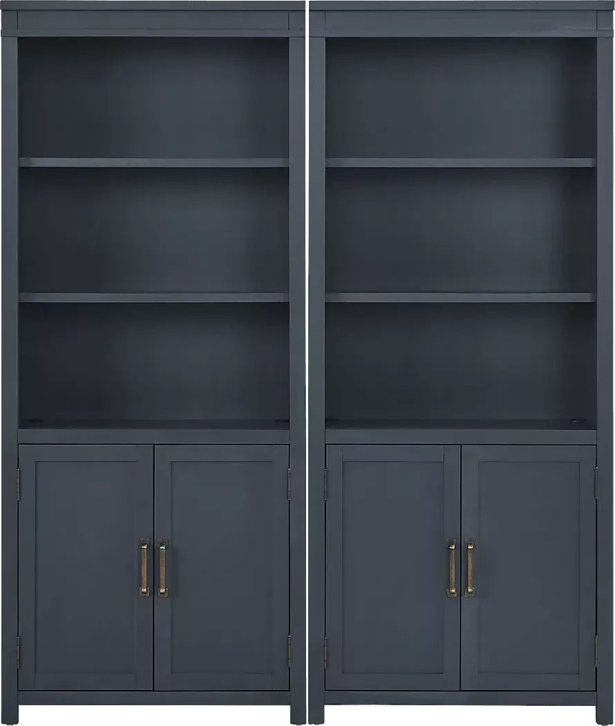 PlanefieldBlue2PcDoorBookcaseSet 1 PlanefieldBlue2PcDoorBookcaseSet