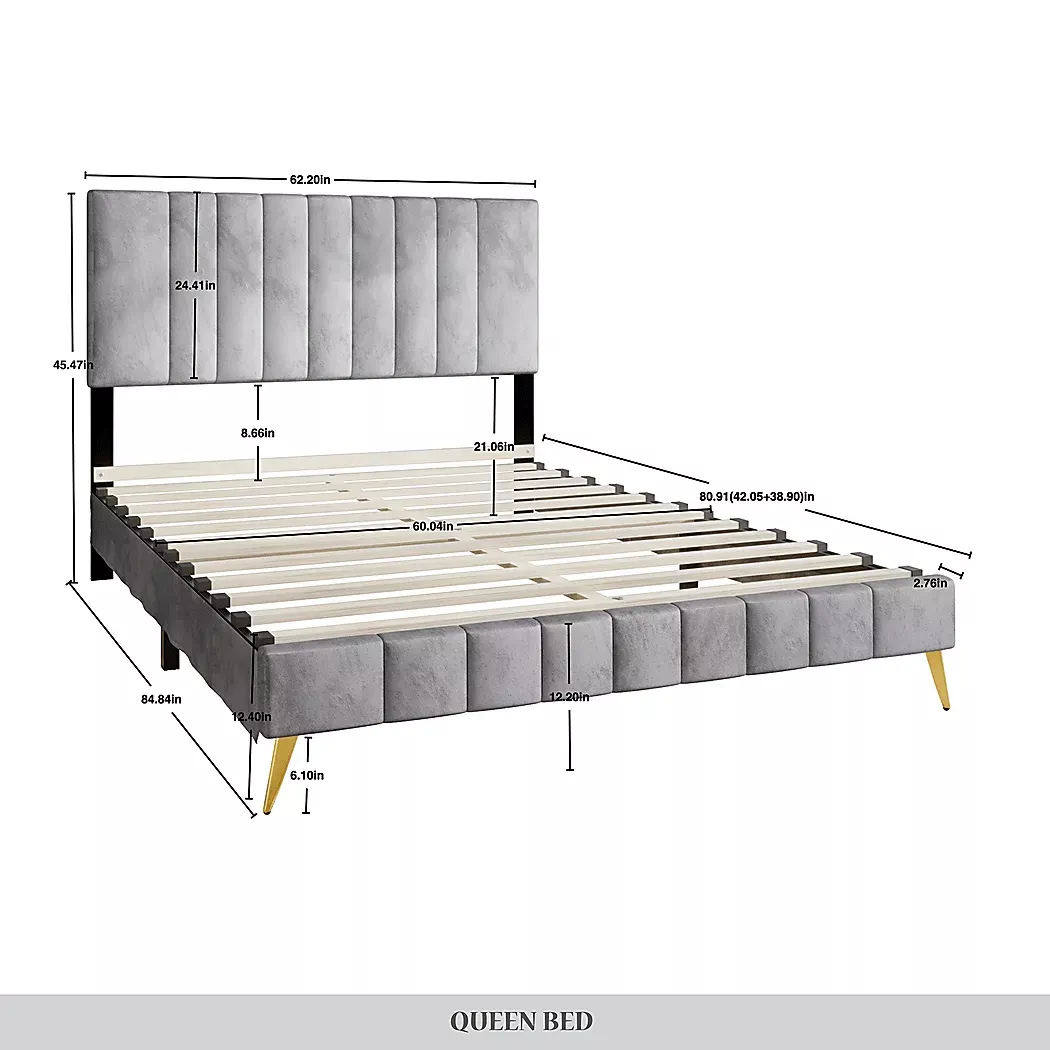 ColetaLightGrayTwinBed 5 ColetaLightGrayTwinBed