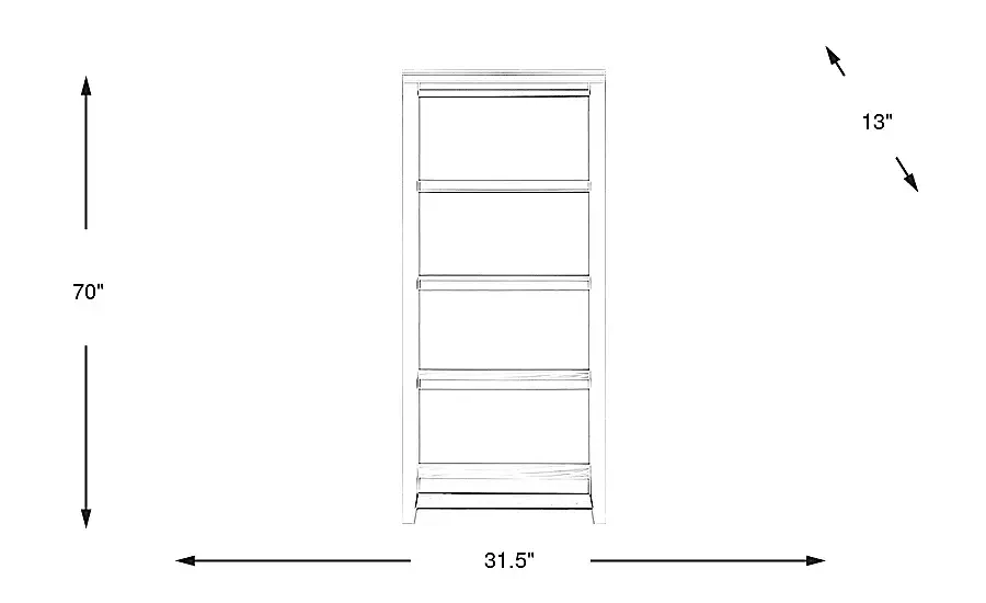 AbbieRedBookcase