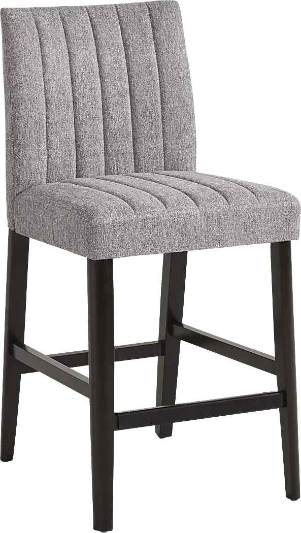 JarvisWhite5PcCounterHeightDiningRoomwithGraySideChairs 3 JarvisGrayCounterStool