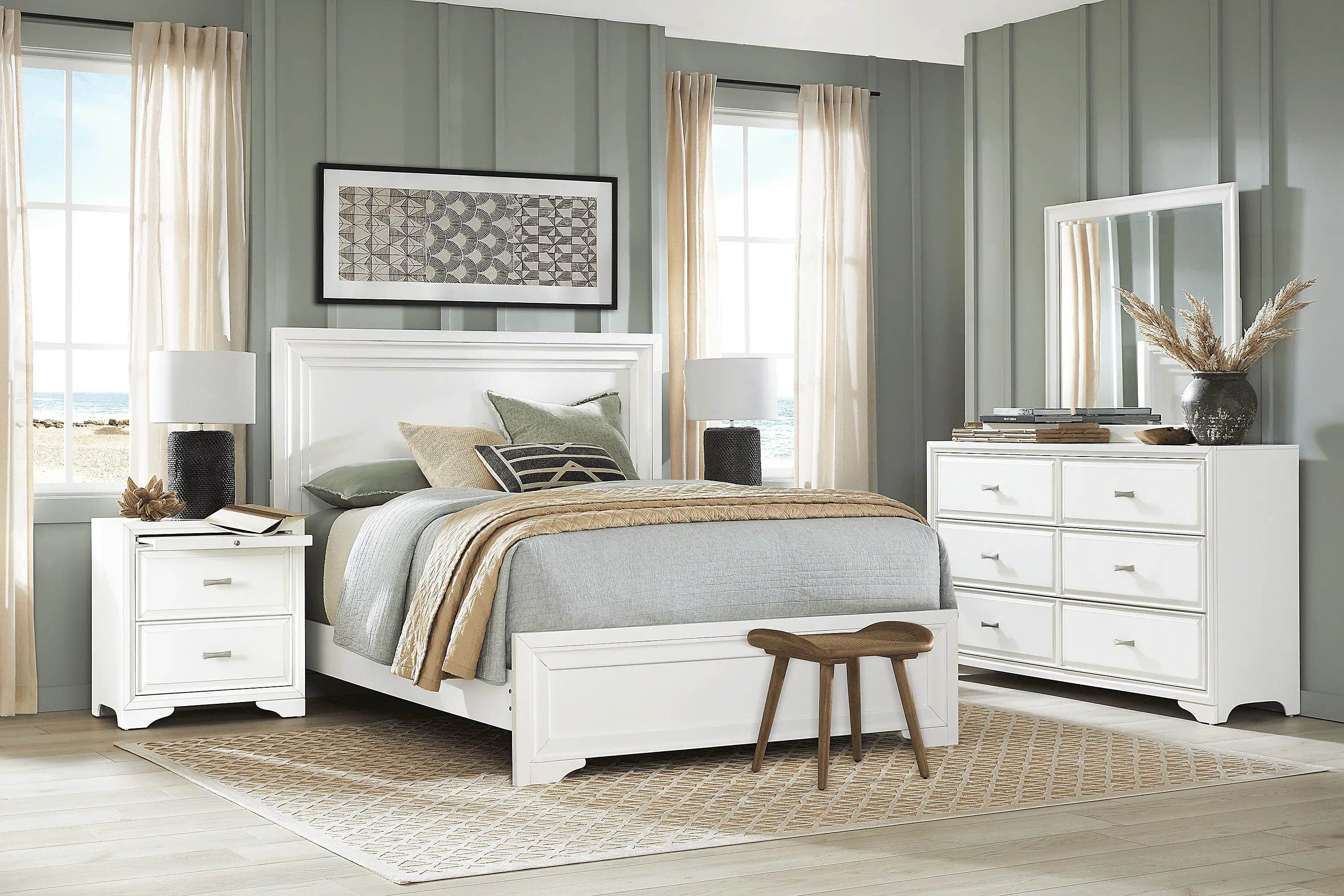 BelcourtWhite3PcKingPanelBed 2 BelcourtWhite3PcKingPanelBed