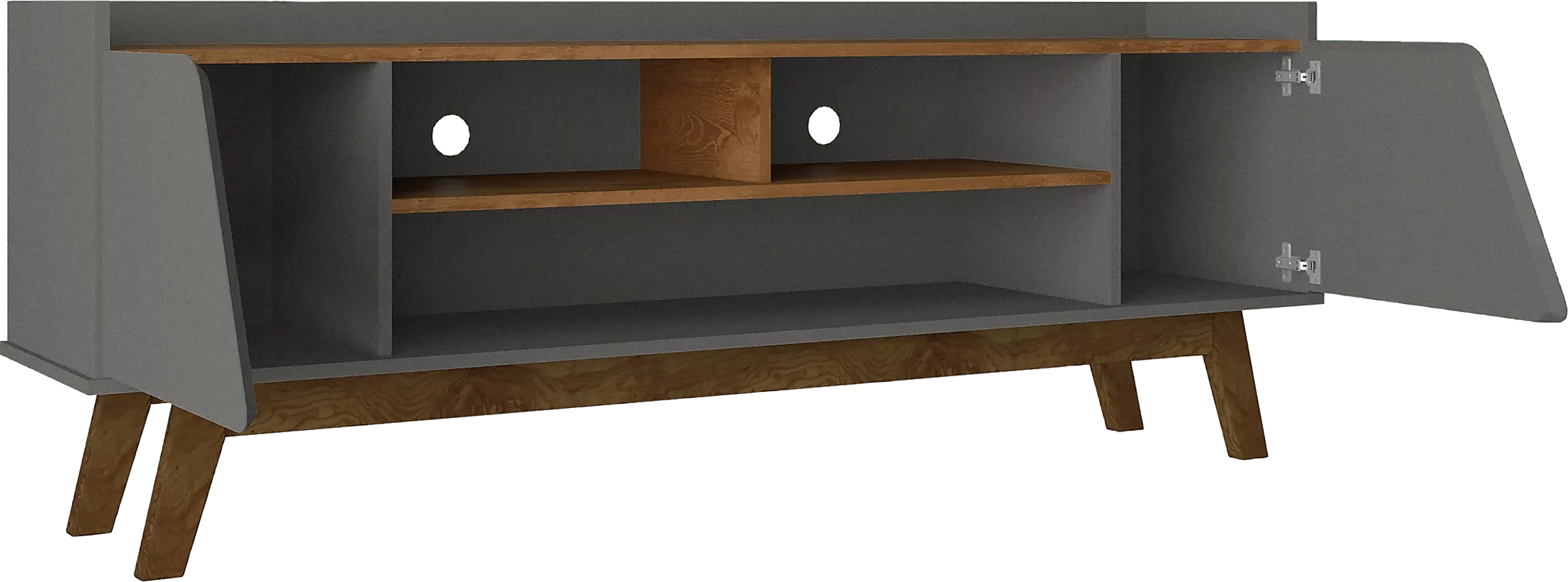 CaugheyIIGray63in.Console 5 CaugheyIIGray63in.Console