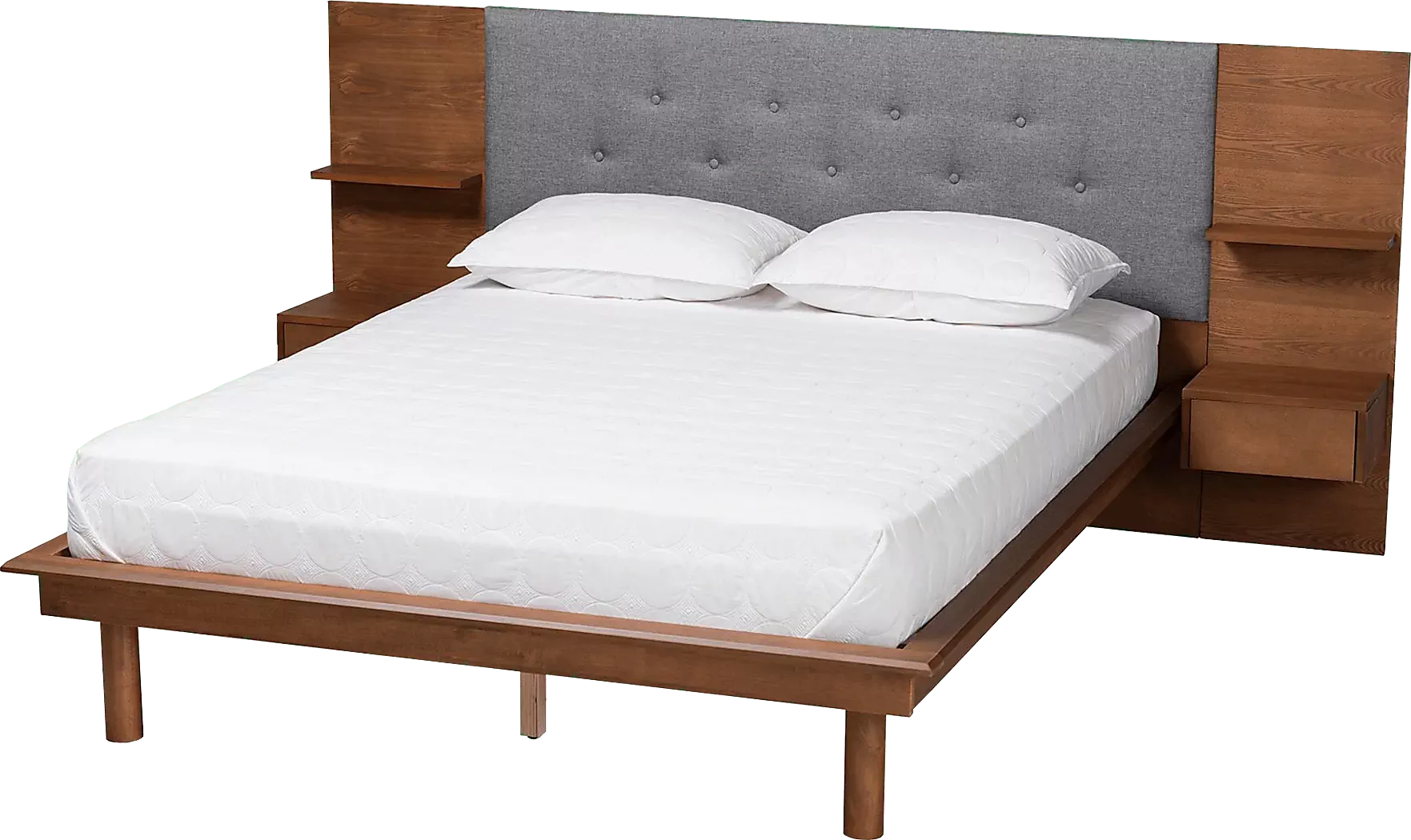 IhrigBrownKingBedwithNightstands 1 IhrigBrownKingBedwithNightstands