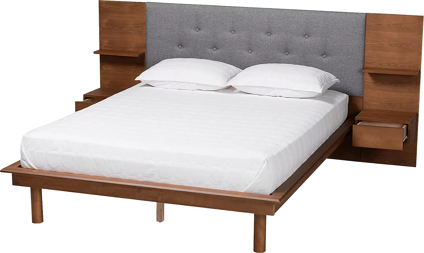 IhrigBrownKingBedwithNightstands 4 IhrigBrownKingBedwithNightstands