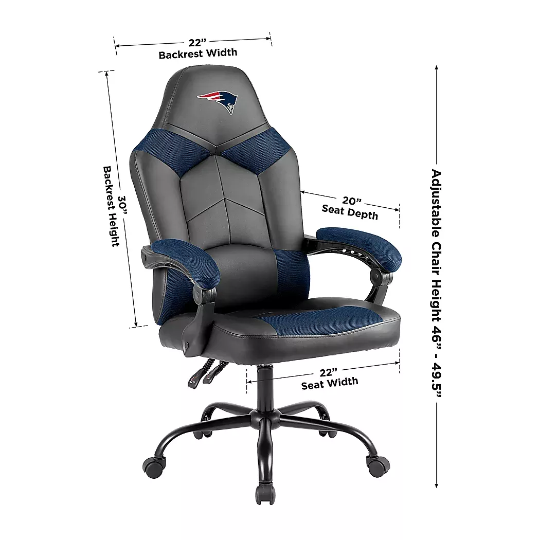 BigTeamNewEnglandPatriotsNavyOfficeChair 4 BigTeamNewEnglandPatriotsNavyOfficeChair
