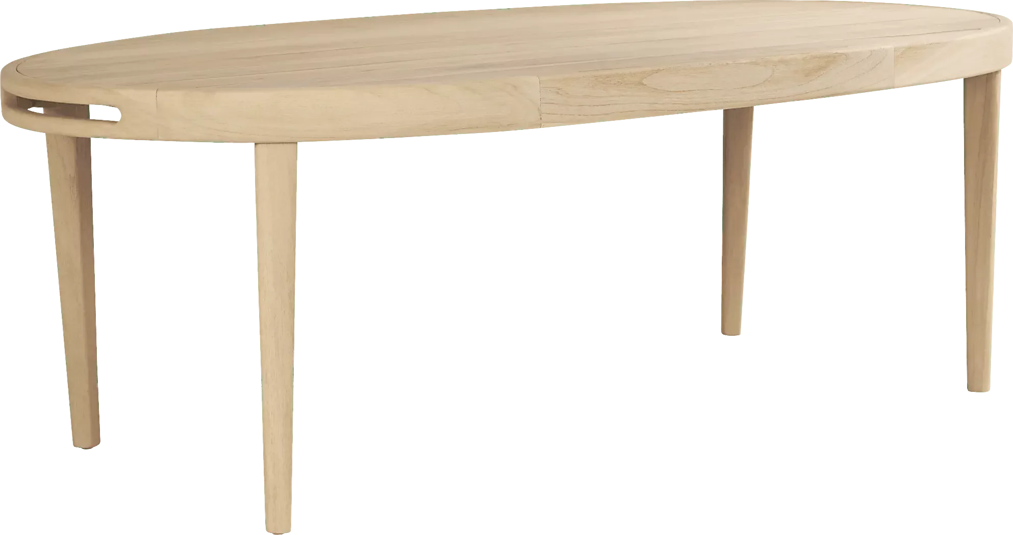 RivaBlonde5PcOvalOutdoorDiningSetwithWhiteCushions 2 RivaBlondeOvalOutdoorDiningTable