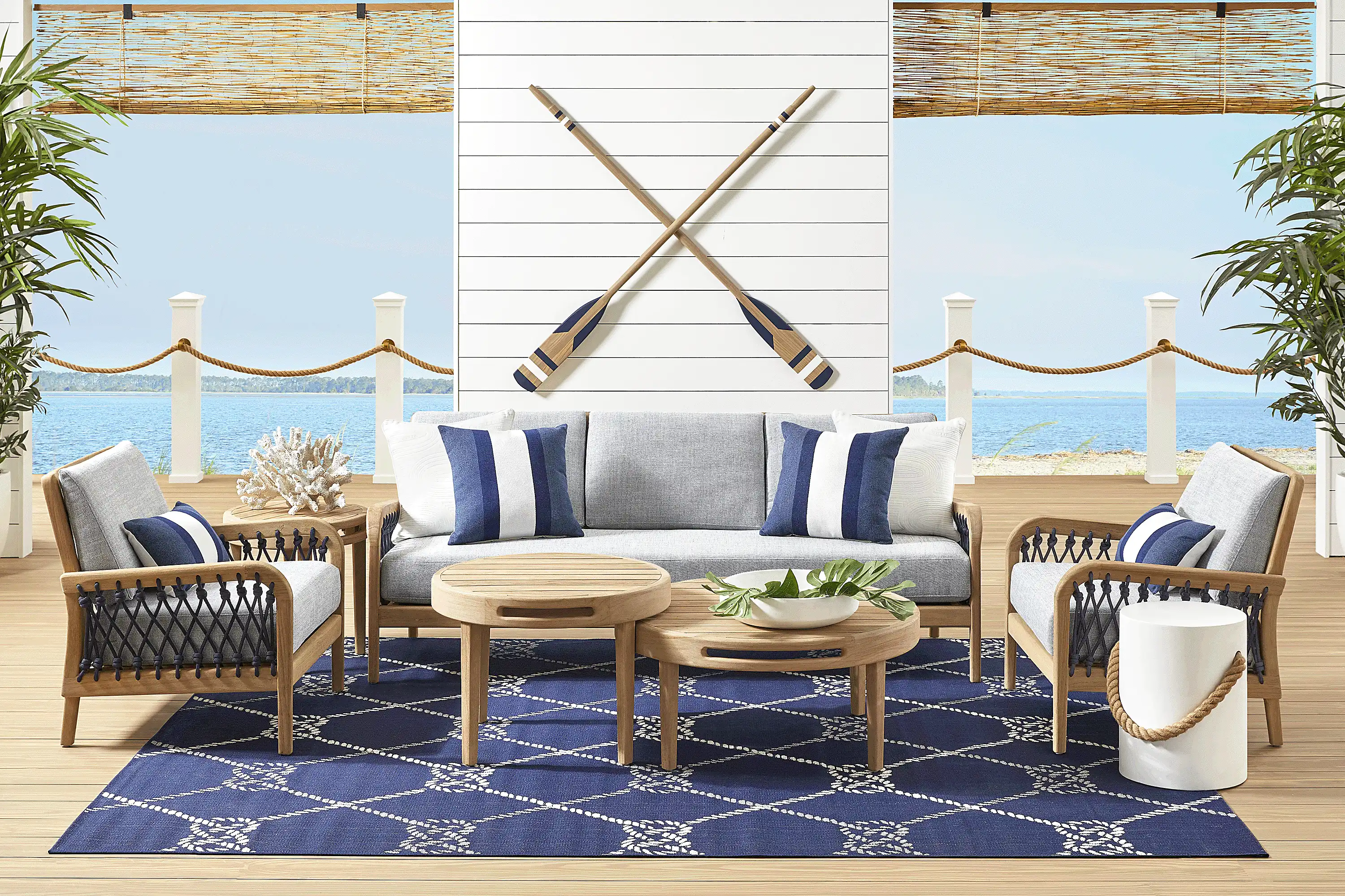 RivaBlondeOutdoorSofawithSlateCushions 2 RivaBlondeOutdoorSofawithSlateCushions