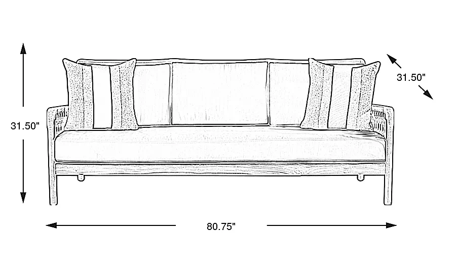 RivaBlondeOutdoorSofawithSlateCushions 4 RivaBlondeOutdoorSofawithSlateCushions