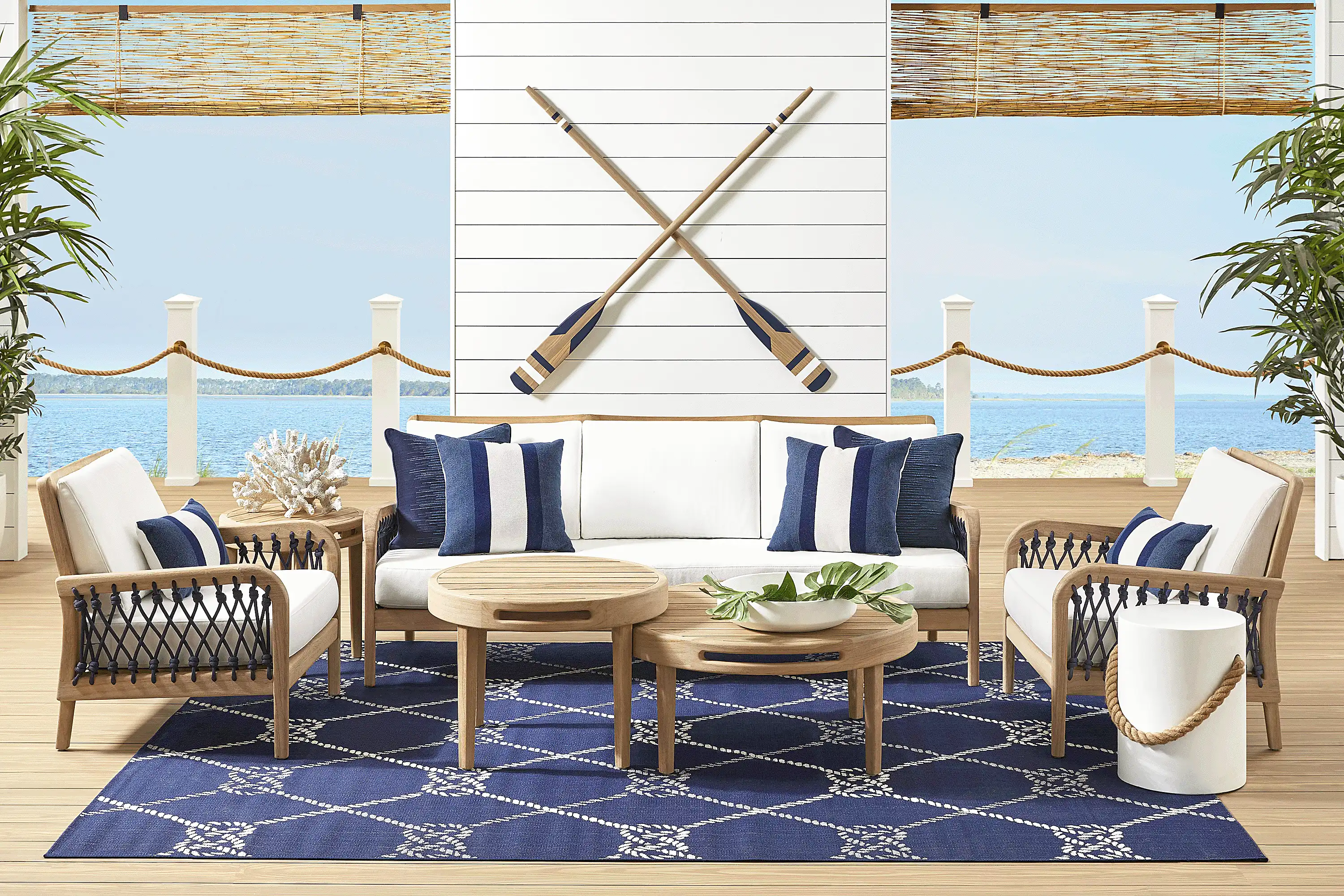 RivaBlondeOutdoorSofawithWhiteCushions 2 RivaBlondeOutdoorSofawithWhiteCushions