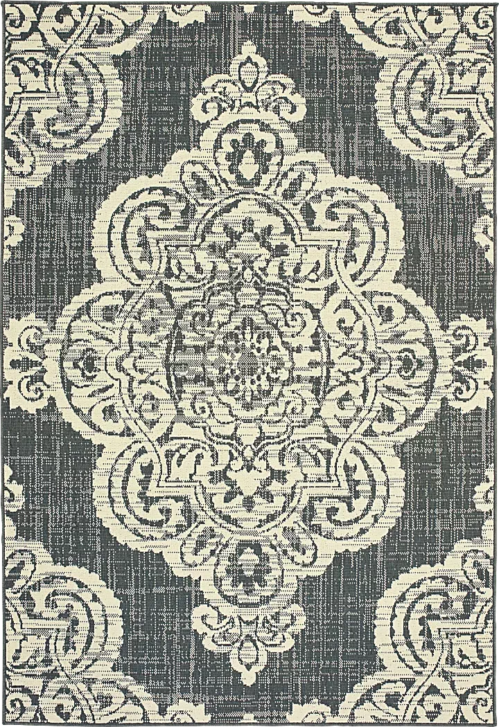 HamillerGray6'7x9'6Indoor/OutdoorRug 1 HamillerGray6'7x9'6Indoor/OutdoorRug
