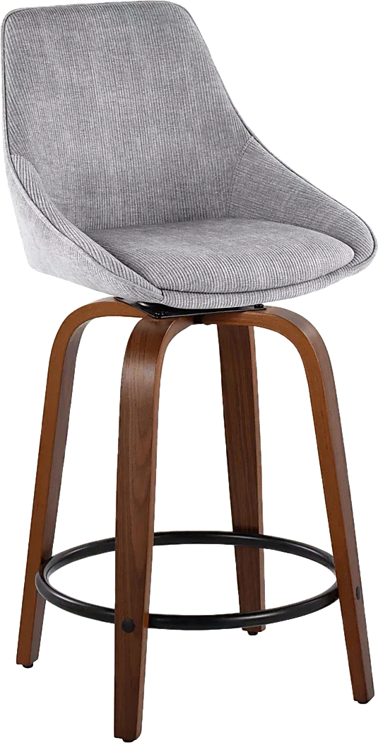 DellreyIIGraySwivelCounterHeightStool,Setof2 2 DellreyIIGraySwivelCounterHeightStool,Setof2