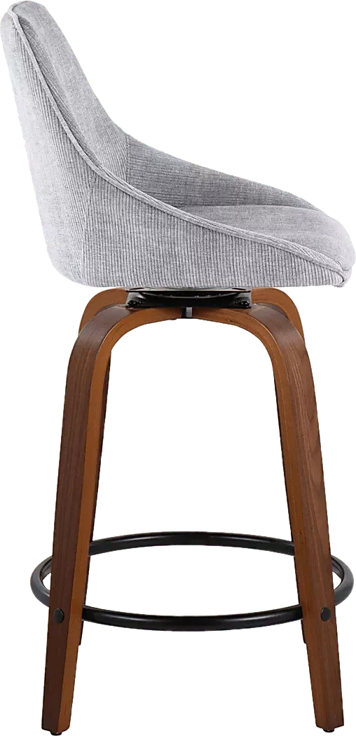DellreyIIGraySwivelCounterHeightStool,Setof2 3 DellreyIIGraySwivelCounterHeightStool,Setof2