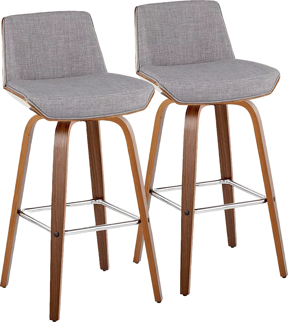 WeymandaIIGraySwivelBarstool,Setof2 1 WeymandaIIGraySwivelBarstool,Setof2