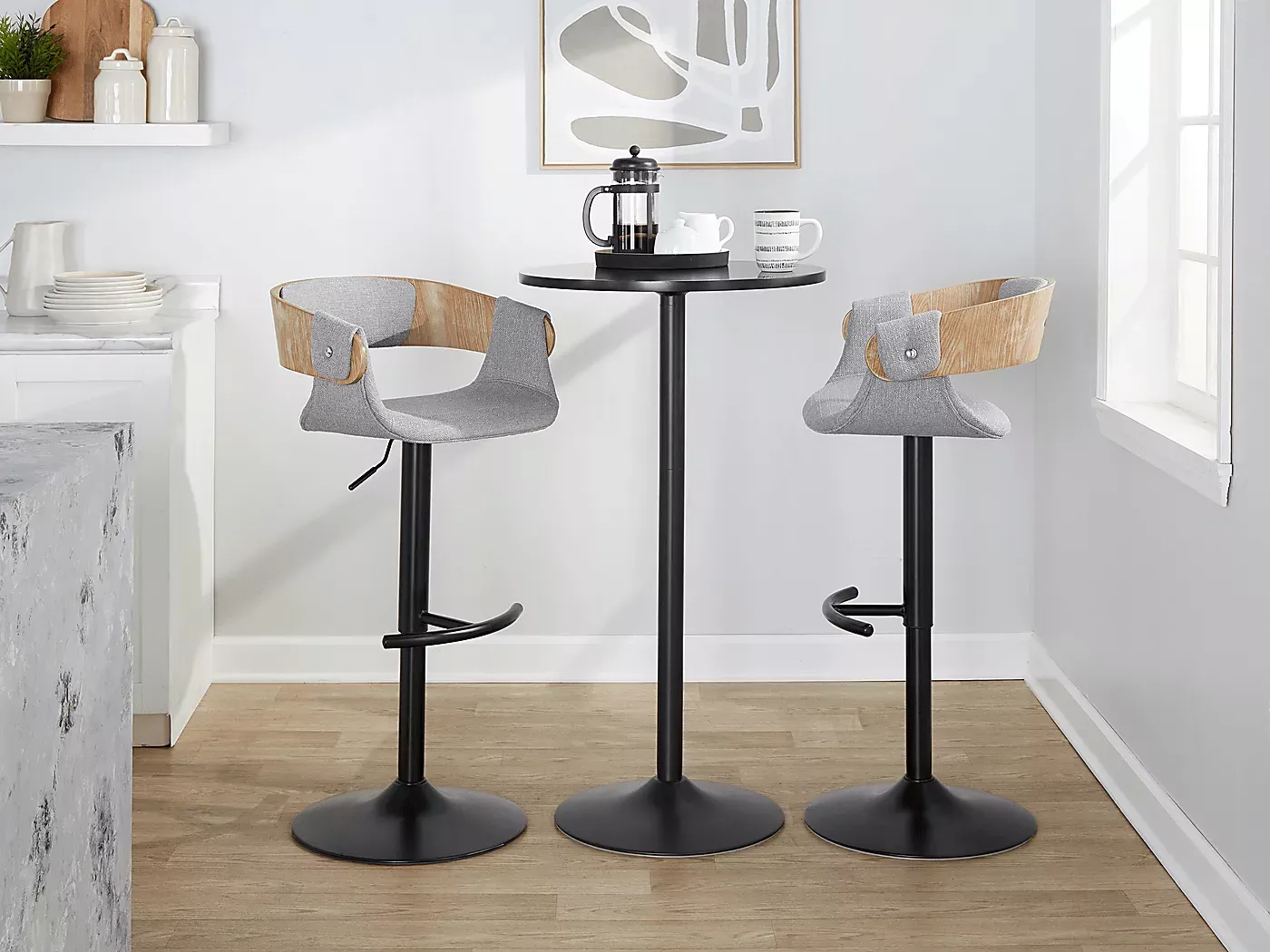 TakedaILightGrayAdjustableBarstool,Setof2 5 TakedaILightGrayAdjustableBarstool,Setof2