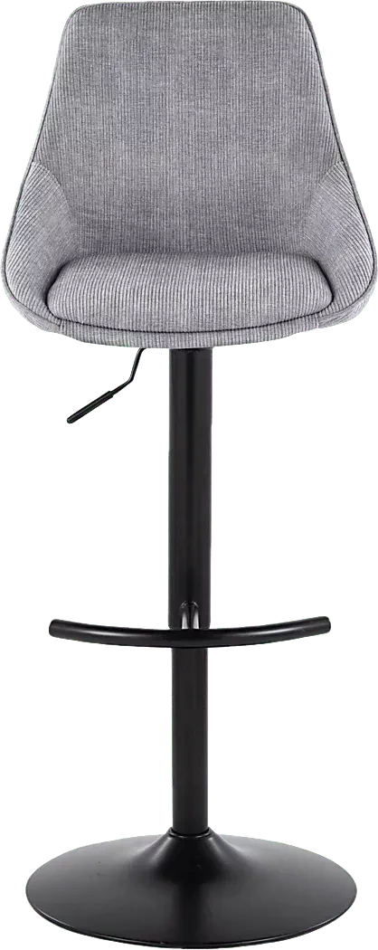 DellreyIIIGrayAdjustableBarstool,Setof2 6 DellreyIIIGrayAdjustableBarstool,Setof2