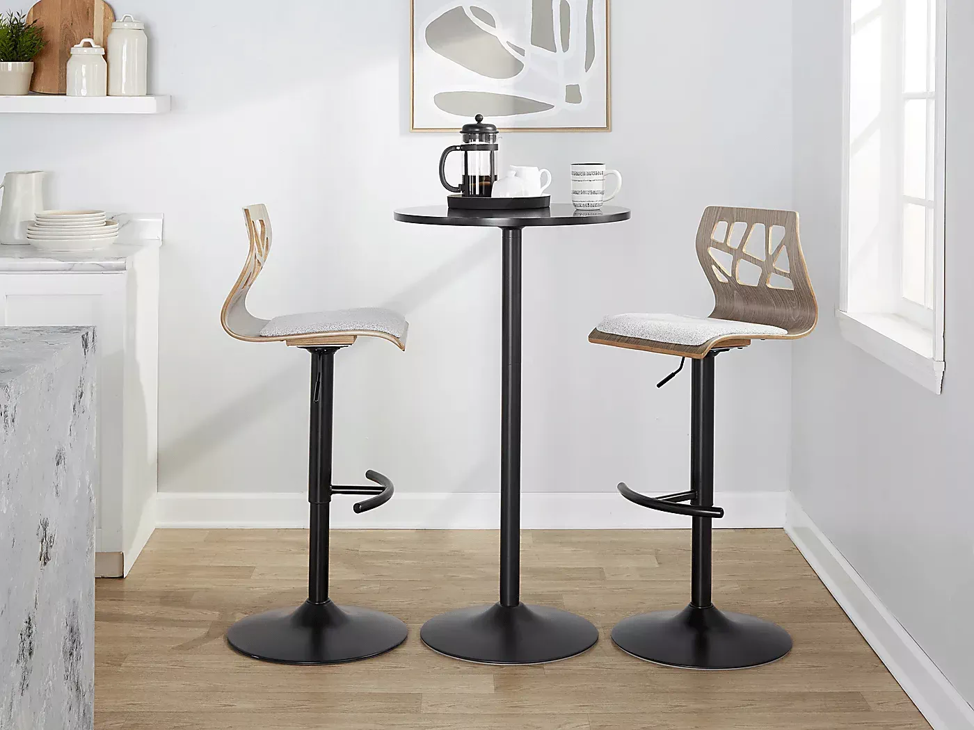 WatsoniaIIIGrayAdjustableBarstool,Setof2 2 WatsoniaIIIGrayAdjustableBarstool,Setof2