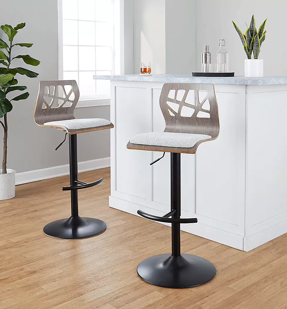 WatsoniaIIIGrayAdjustableBarstool,Setof2 4 WatsoniaIIIGrayAdjustableBarstool,Setof2