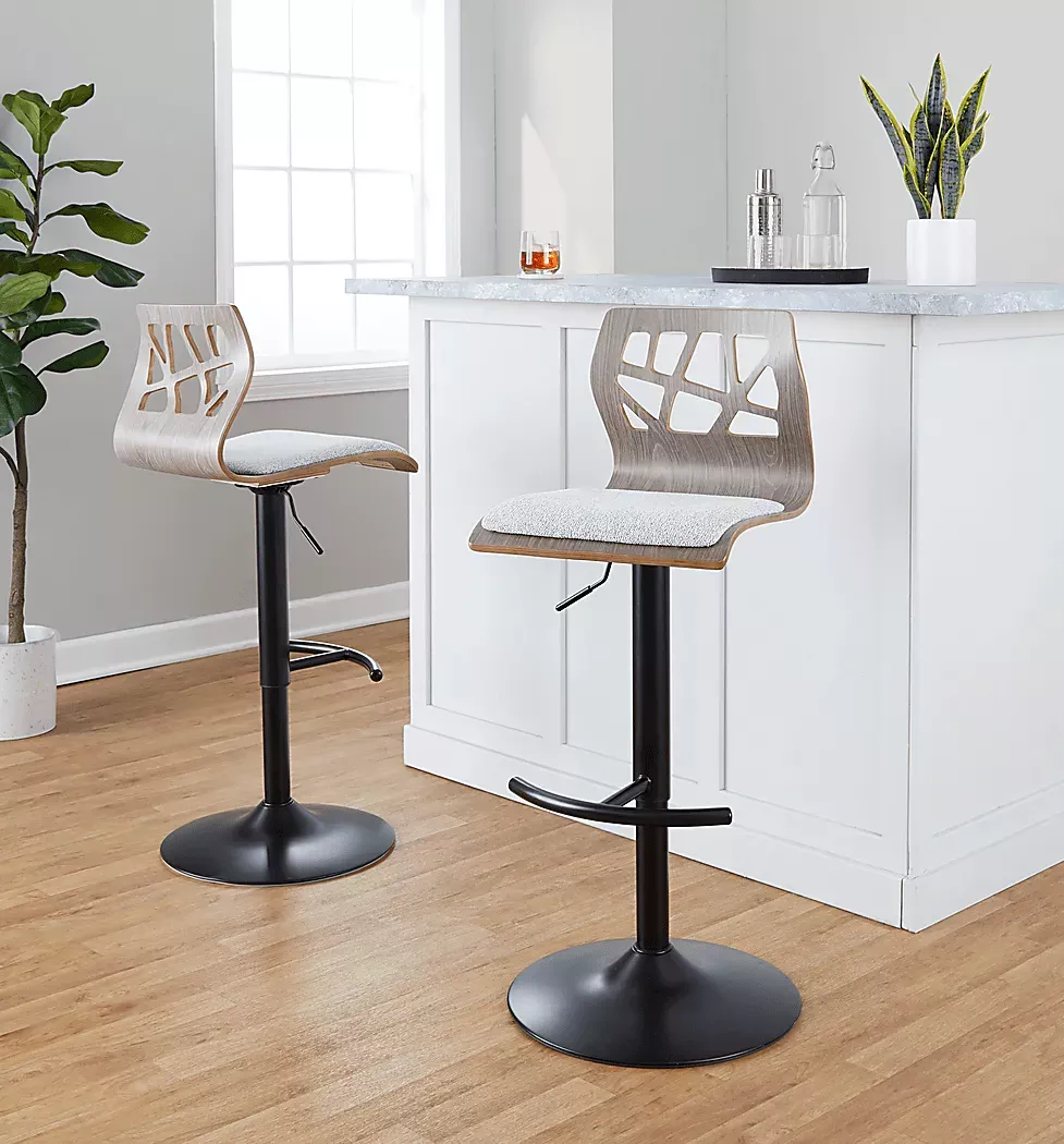 WatsoniaIIIGrayAdjustableBarstool,Setof2 5 WatsoniaIIIGrayAdjustableBarstool,Setof2