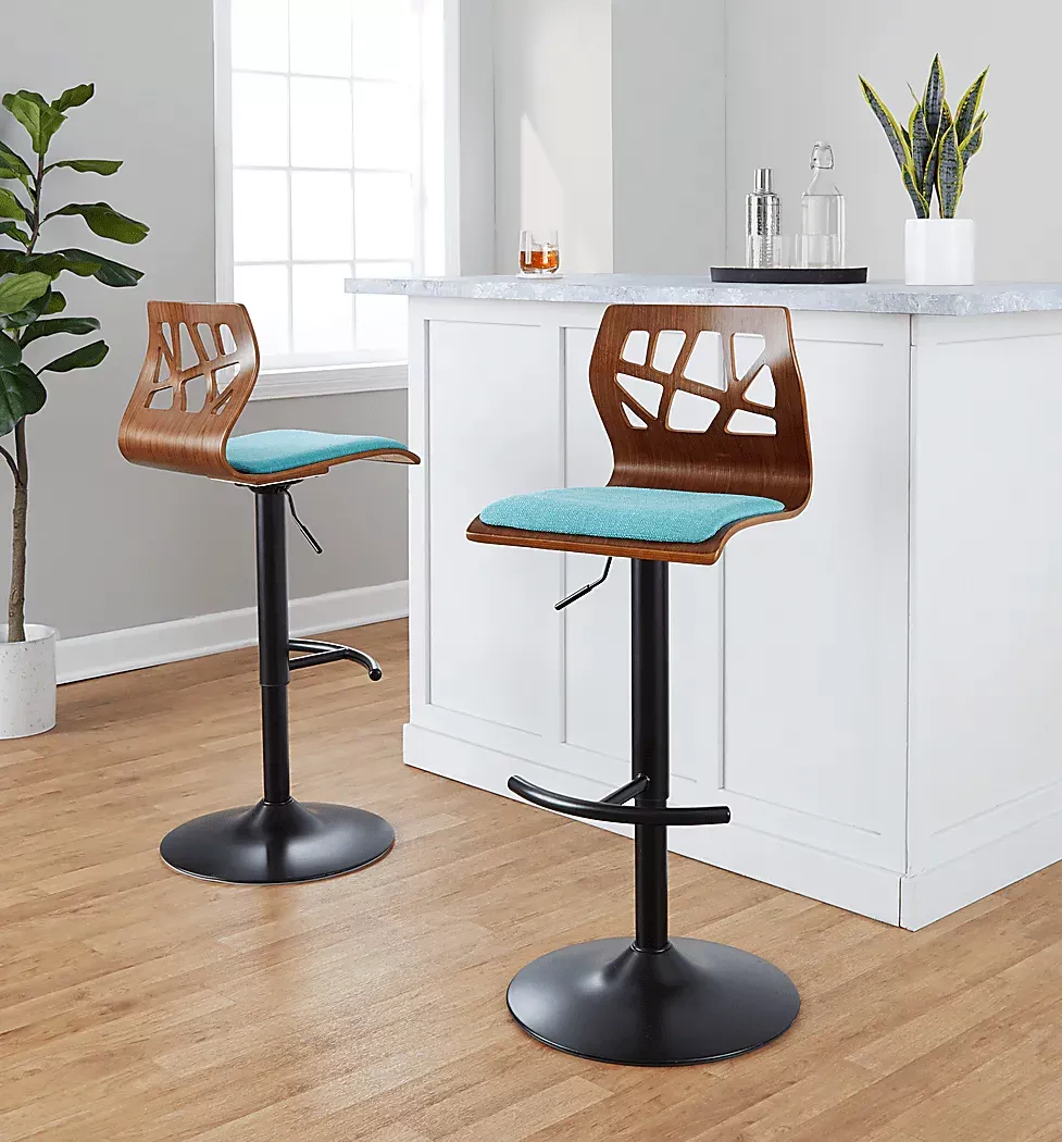 WatsoniaIVTealAdjustableBarstool,Setof2 5 WatsoniaIVTealAdjustableBarstool,Setof2