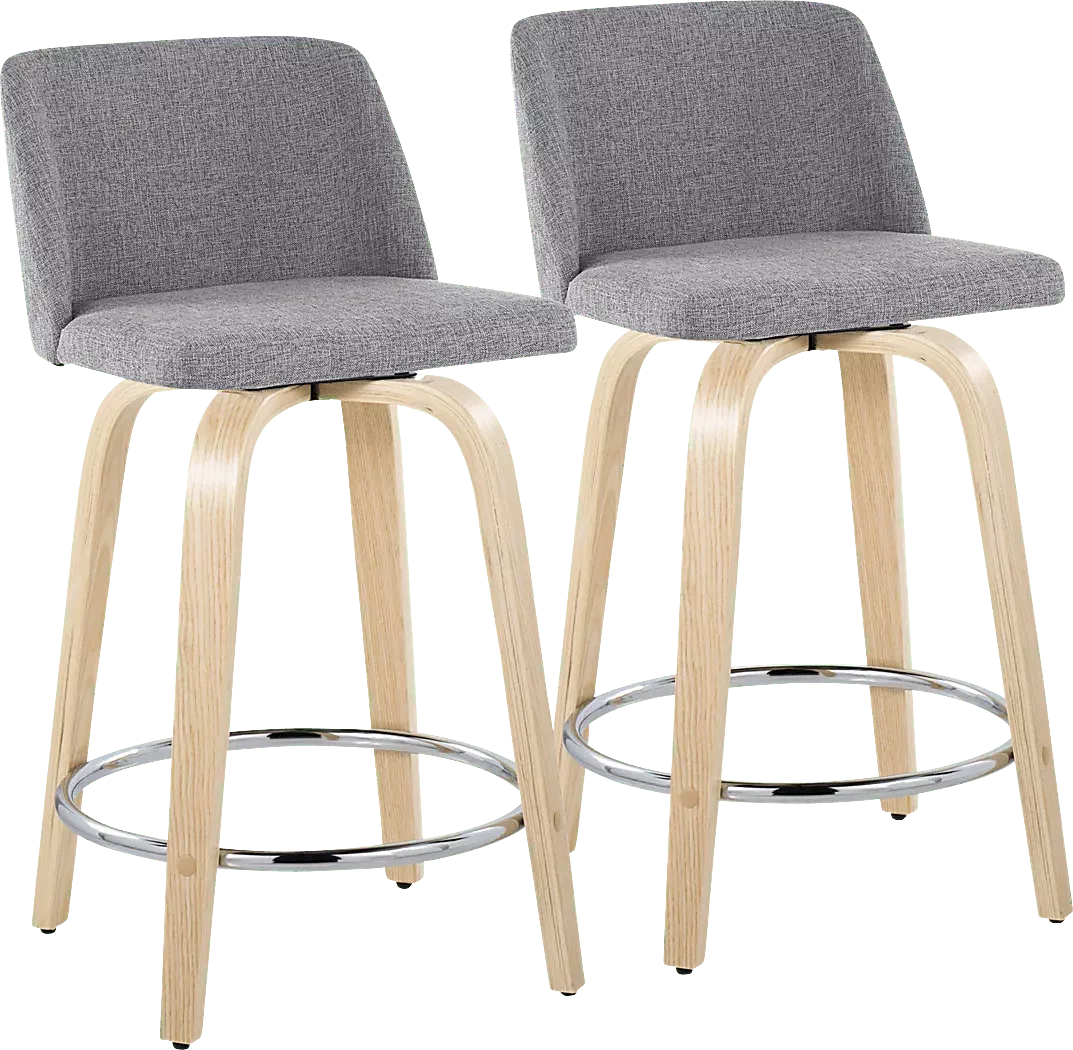 ClyoVLightGraySwivelCounterHeightStool,Setof2 1 ClyoVLightGraySwivelCounterHeightStool,Setof2