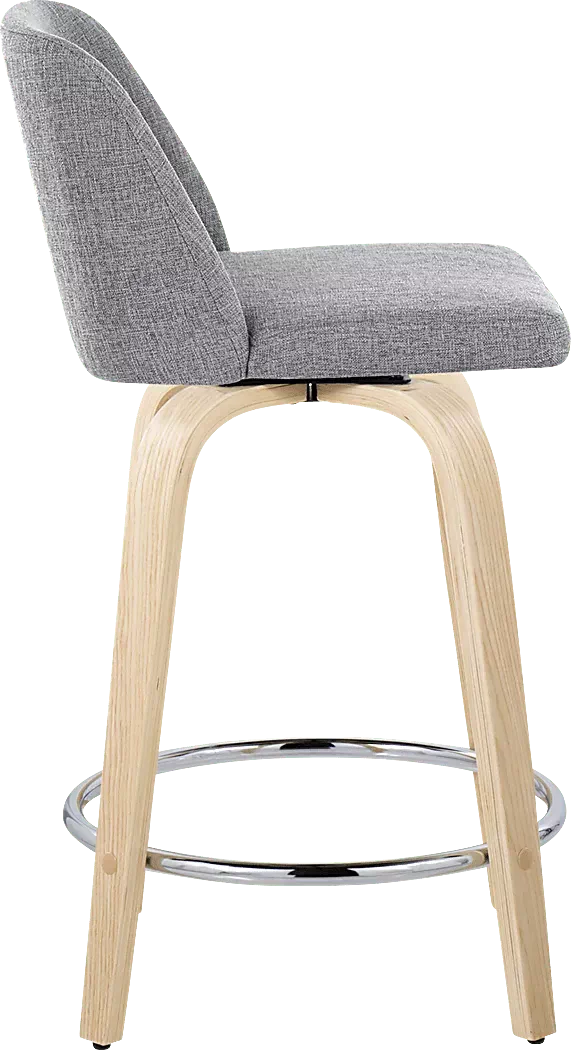 ClyoVLightGraySwivelCounterHeightStool,Setof2 4 ClyoVLightGraySwivelCounterHeightStool,Setof2