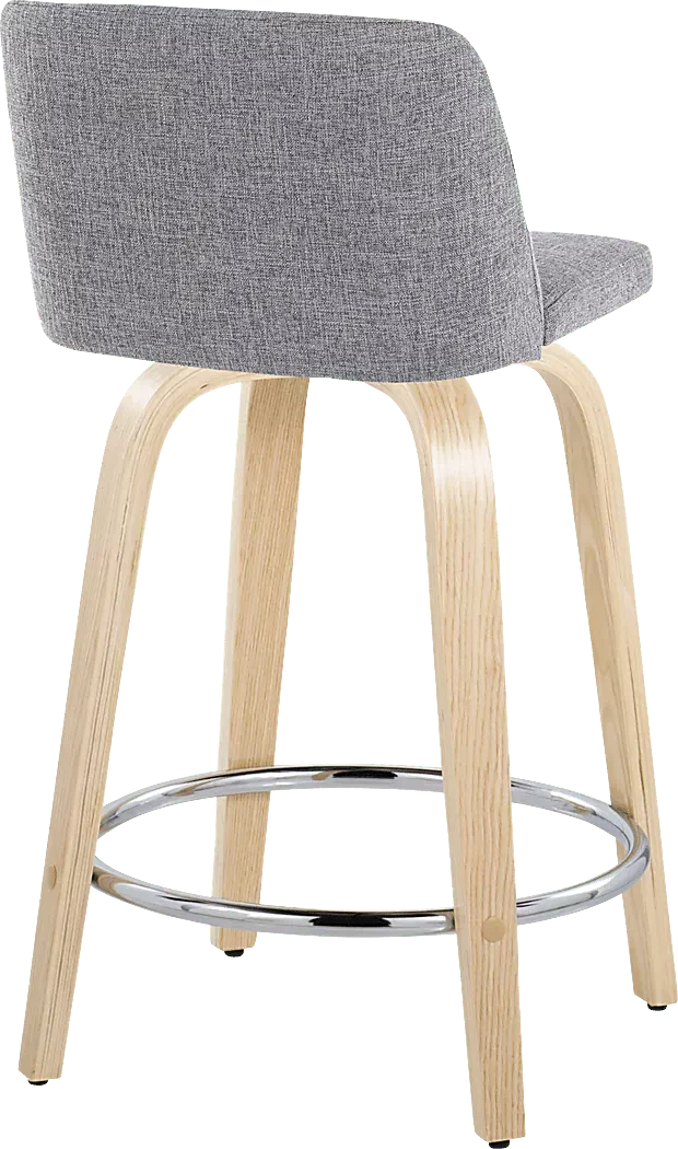 ClyoVLightGraySwivelCounterHeightStool,Setof2 5 ClyoVLightGraySwivelCounterHeightStool,Setof2
