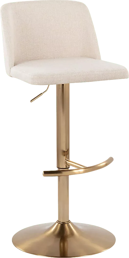 ClyoXIVCreamAdjustableBarstool,Setof2 3 ClyoXIVCreamAdjustableBarstool,Setof2