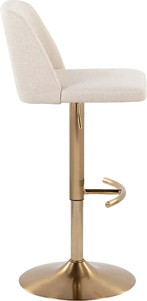 ClyoXIVCreamAdjustableBarstool,Setof2 4 ClyoXIVCreamAdjustableBarstool,Setof2