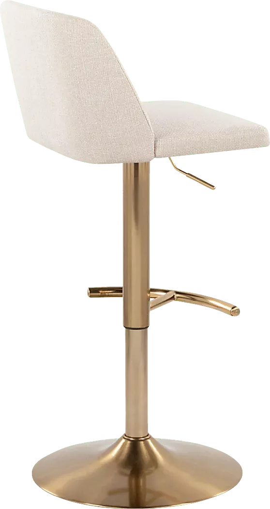 ClyoXIVCreamAdjustableBarstool,Setof2 5 ClyoXIVCreamAdjustableBarstool,Setof2