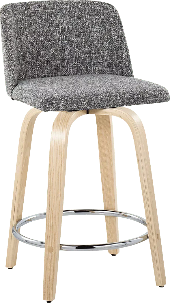 ClyoVGraySwivelCounterHeightStool,Setof2 3 ClyoVGraySwivelCounterHeightStool,Setof2