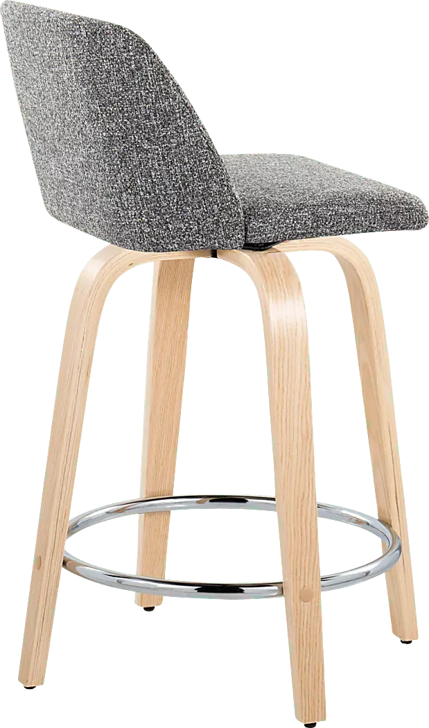 ClyoVGraySwivelCounterHeightStool,Setof2 5 ClyoVGraySwivelCounterHeightStool,Setof2