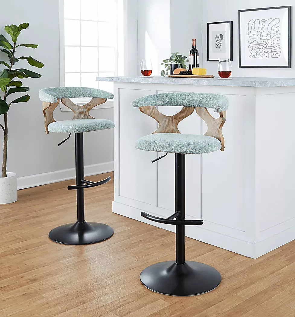 WyndmoorVISeafoamAdjustableBarstool,Setof2 2 WyndmoorVISeafoamAdjustableBarstool,Setof2