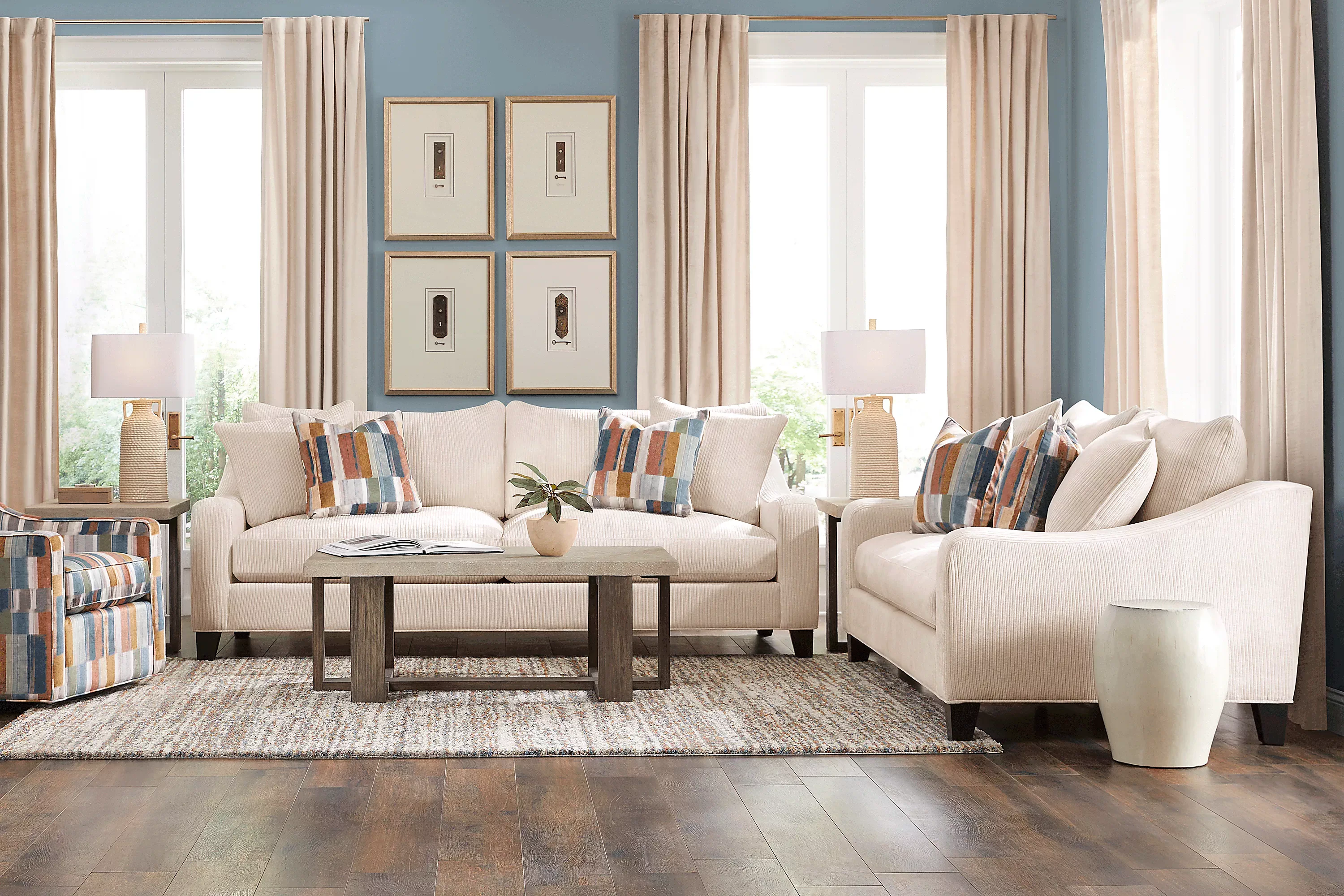 Cambria7PcSleeperLivingRoomSet 1 CambriaLoveseat