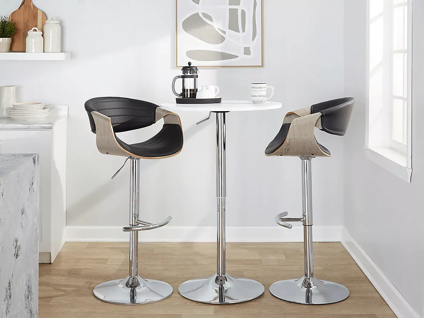 LoblollyVIIIBlackAdjustableBarstool,Setof2 10 LoblollyVIIIBlackAdjustableBarstool,Setof2