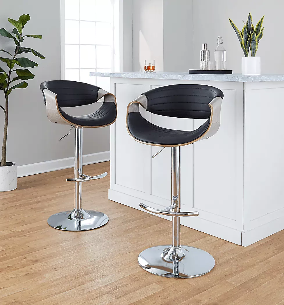 LoblollyVIIIBlackAdjustableBarstool,Setof2 9 LoblollyVIIIBlackAdjustableBarstool,Setof2